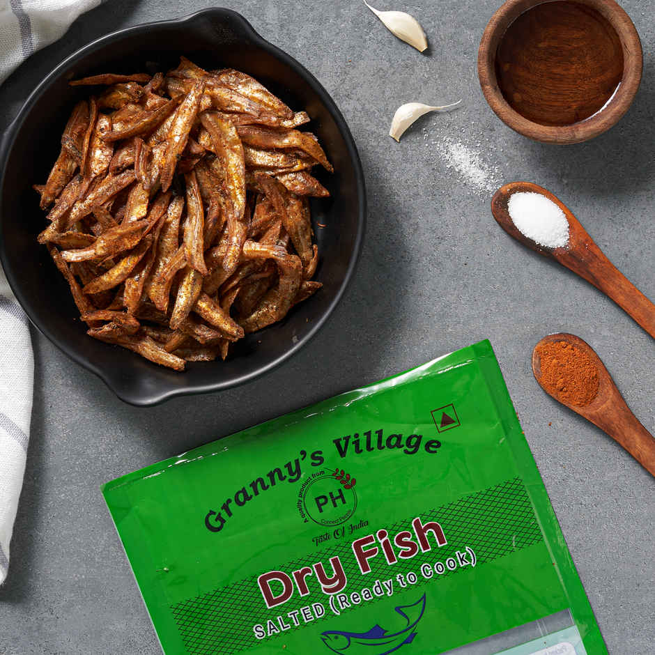 Granny's Village Dry Fish Nethli Big (Spicy)