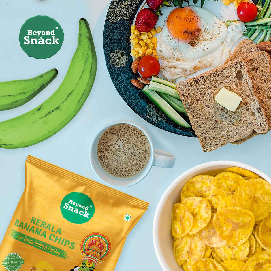 Beyond Snack Kerala Banana Chips - Sour Cream, Onion & Parsley Combo