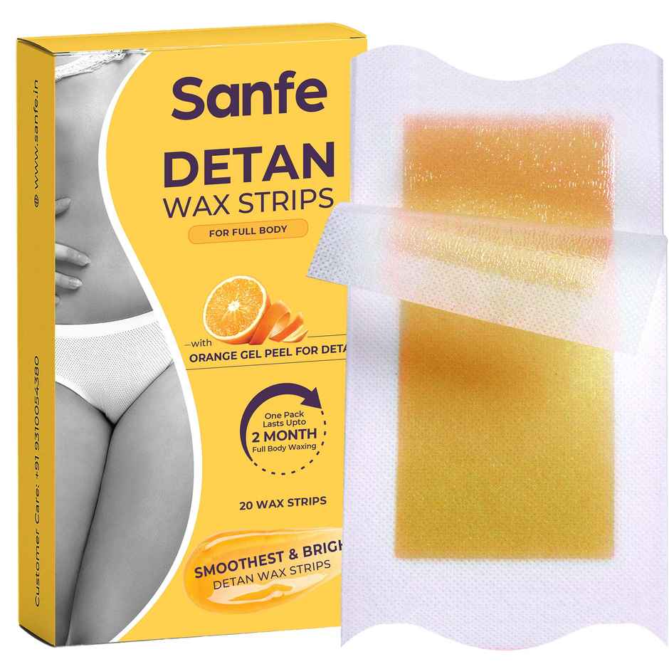 Sanfe Detan Wax Strips For Full Body