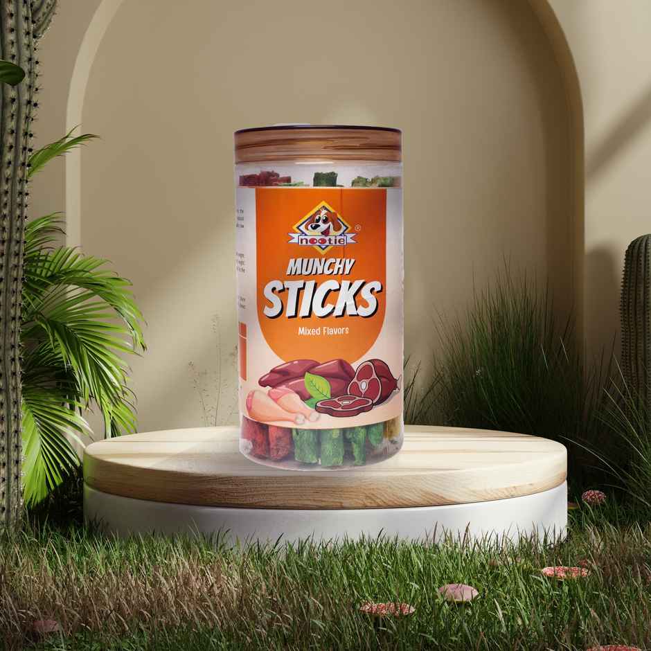 Nootie Munchy Sticks For All Stages Dogs Perfect For Training & Treating Long Lasting Chew (Mixed)