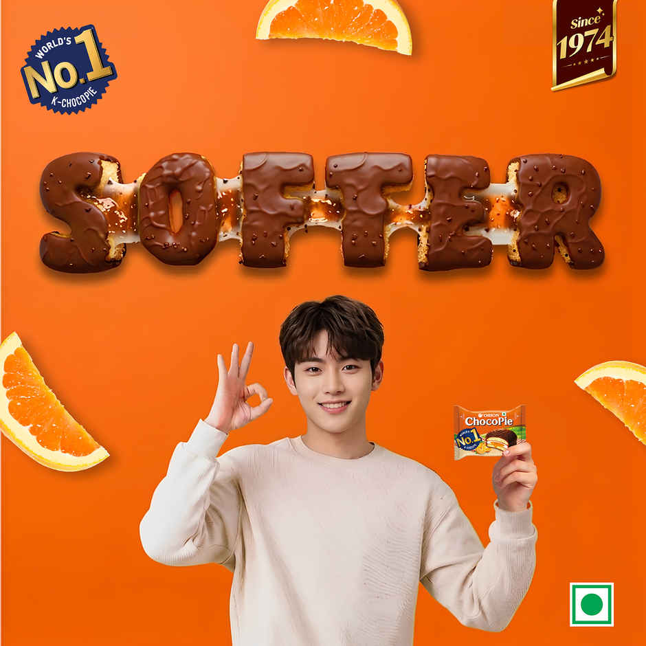 Orion Orange Choco Pie - Centre-Filled Biscuit