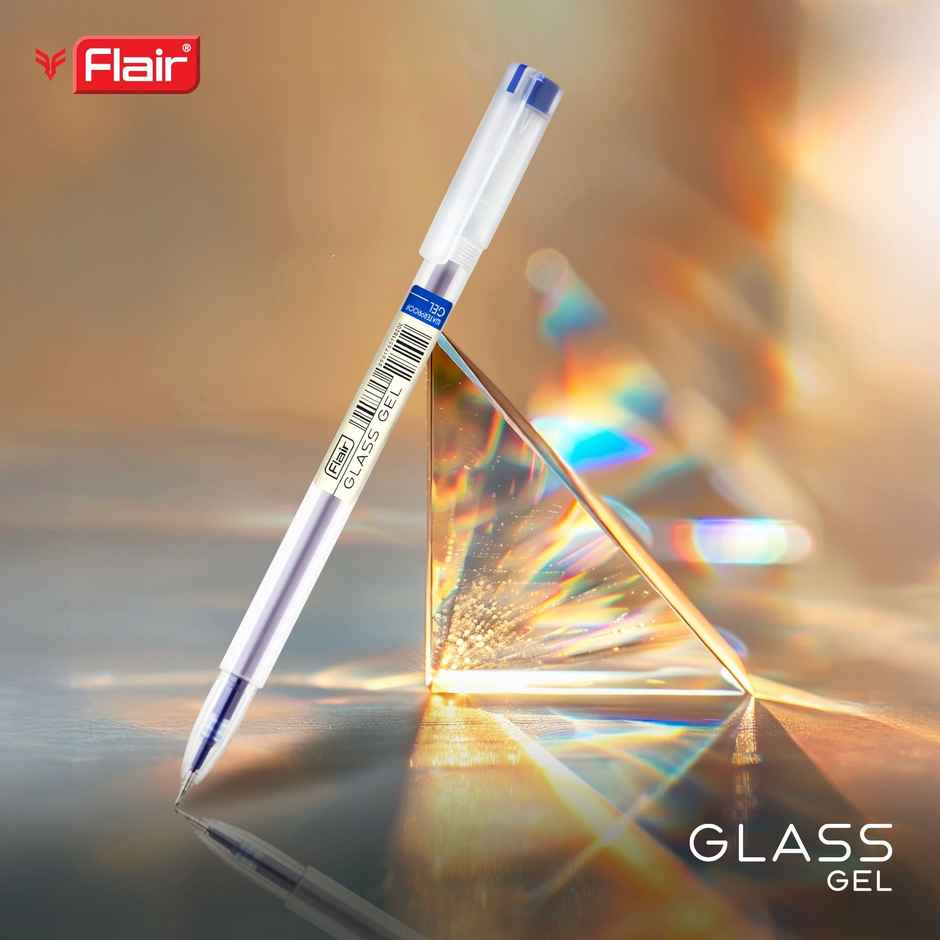 Flair Glass Gel Pen Blue Pack Of 5
