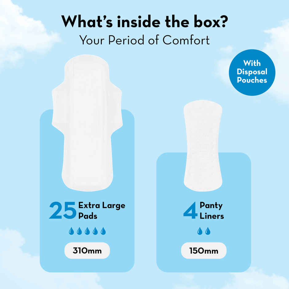 Plush Ultra Thin 25 XXL Sanitary Pads | Heavy Flow