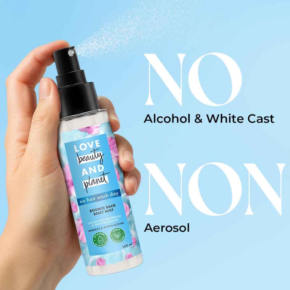 Love Beauty and Planet Bounce Back Reset Mist - No Alcohol Dry Shampoo Combo