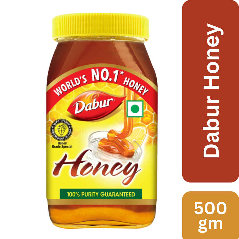 Dabur Honey - 100% Pure, World's No.1 Honey Brand (No Sugar Adulteration)