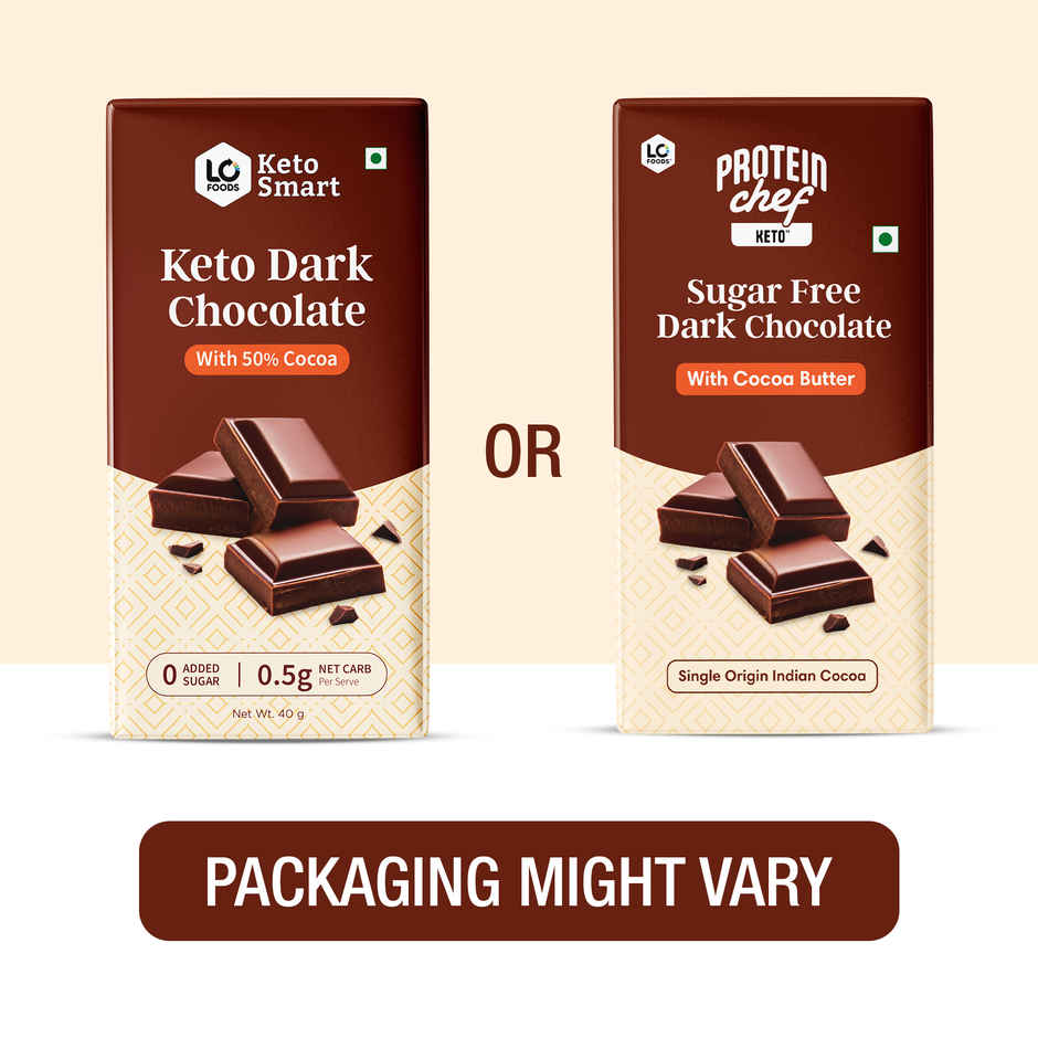 Lo Foods Keto Dark Chocolate Bar | Compound Sugar Free Chocolate