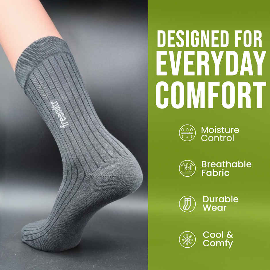 Freecultr Men's Socks - Pack of 3 | Multicolour