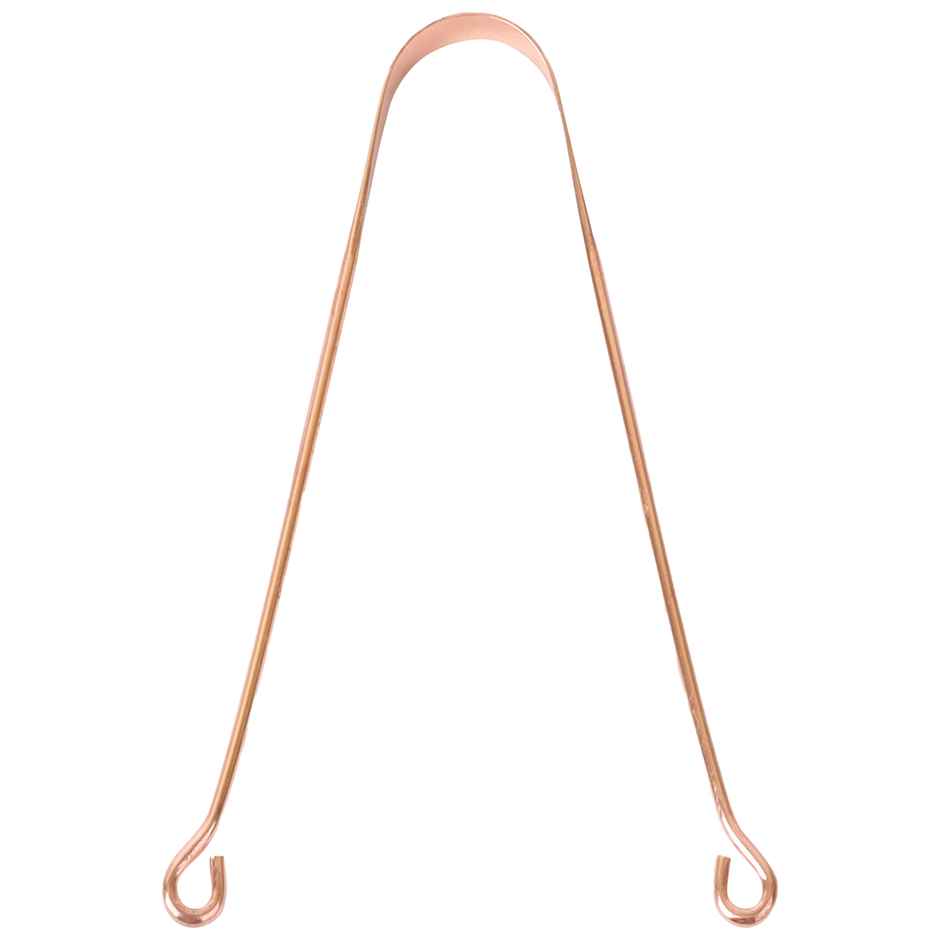 Midazzle Ayurvedic Copper Round Flexible Handle Tongue Cleaner | MIOT7501