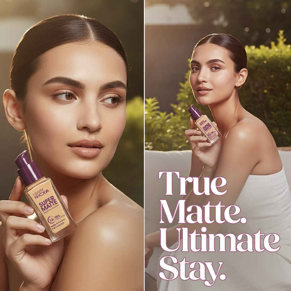 Hilary Rhoda Super Matte Liquid Foundation | Light Beige Shade 02