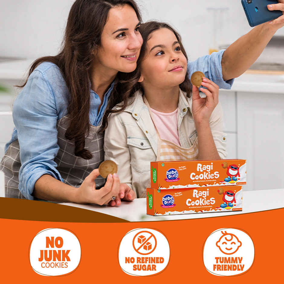 Bebe Burp Organic Baby Food Ragi Cookies
