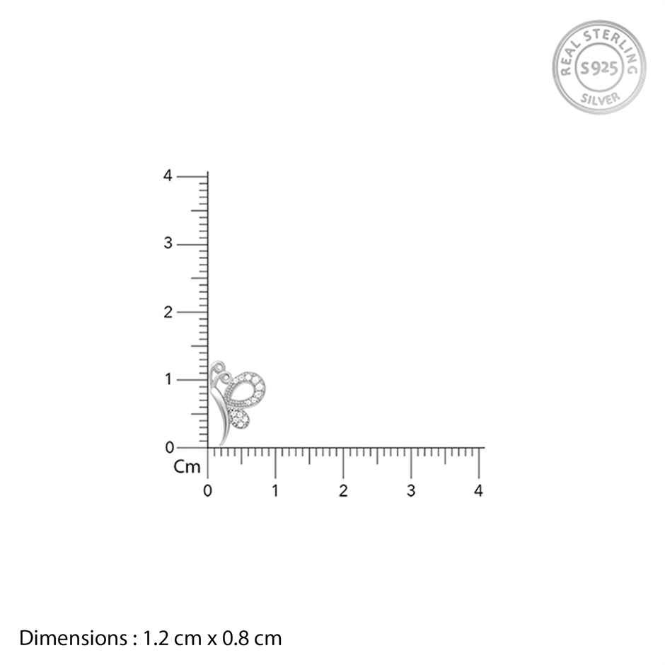 Giva Silver Love Like A Butterfly Studs