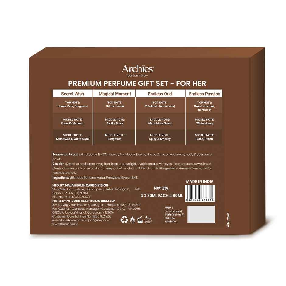 Archies Luxury Perfume Gift Set For Women