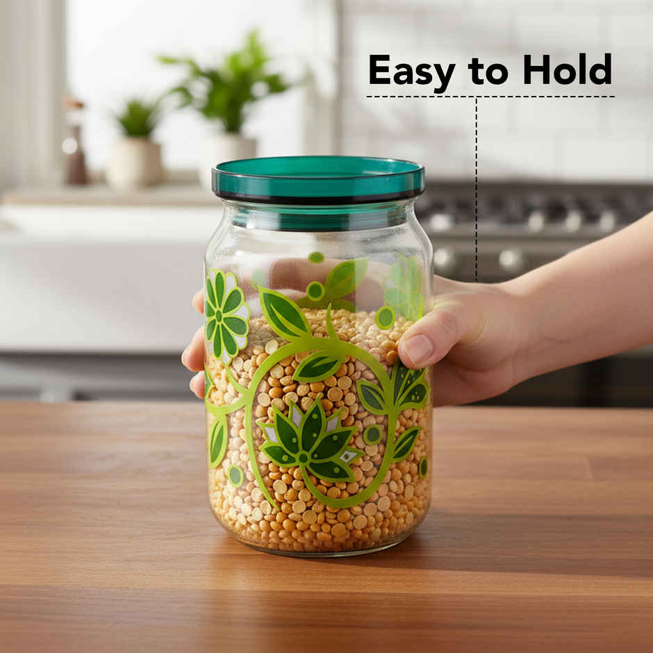 Nayasa Hermit BPA Free Food Grade Airtight Kitchen Storage Containers | Green - 500 ml