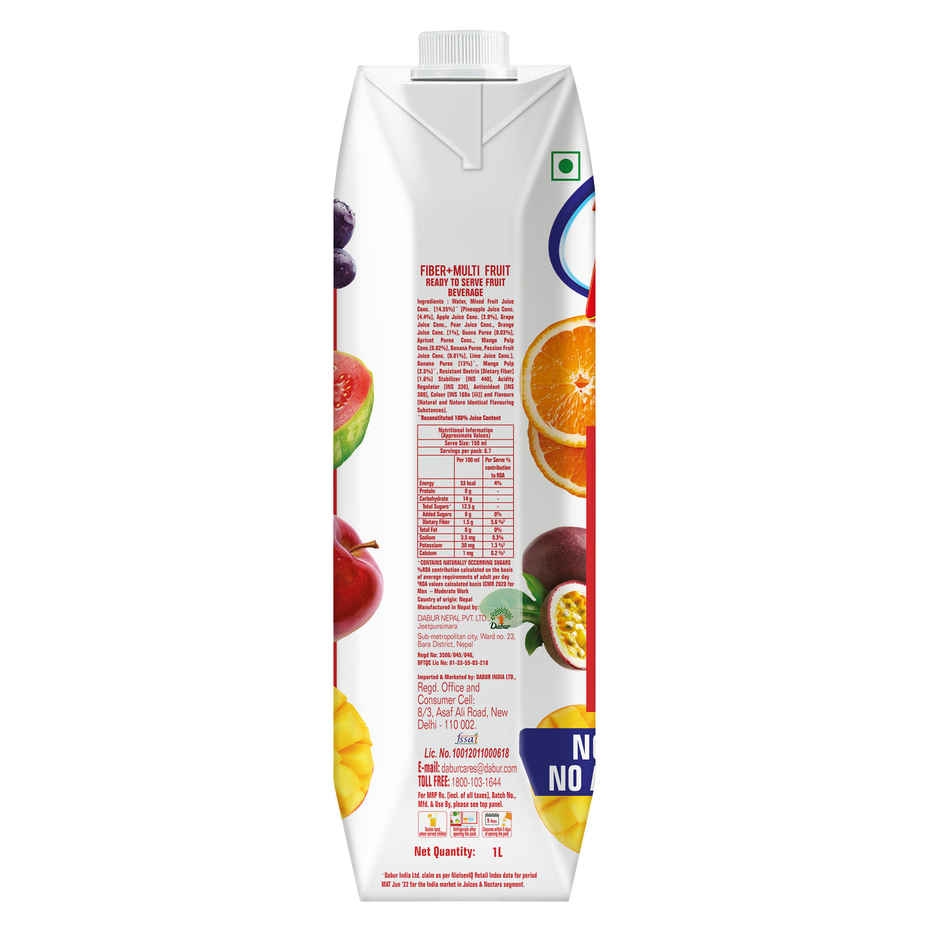 Real Fiber + Mixed Fruit Mixed Juice