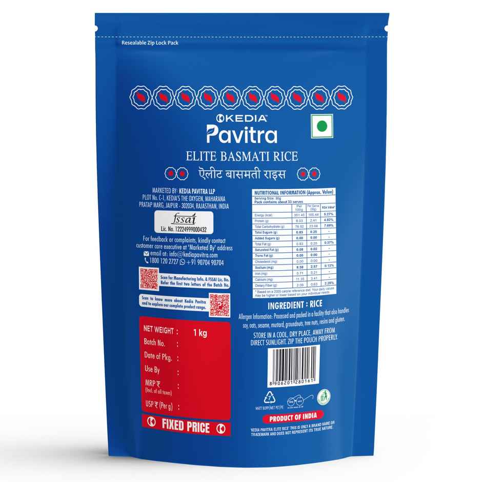 Kedia Pavitra Elite Basmati Rice