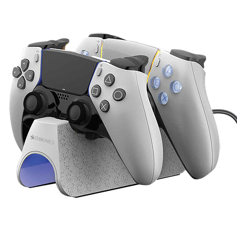 Zebronics PS5C Charging Dock | For PS5 | 3H Fast Charge | DualSense | LED Indicator | Anti Slip