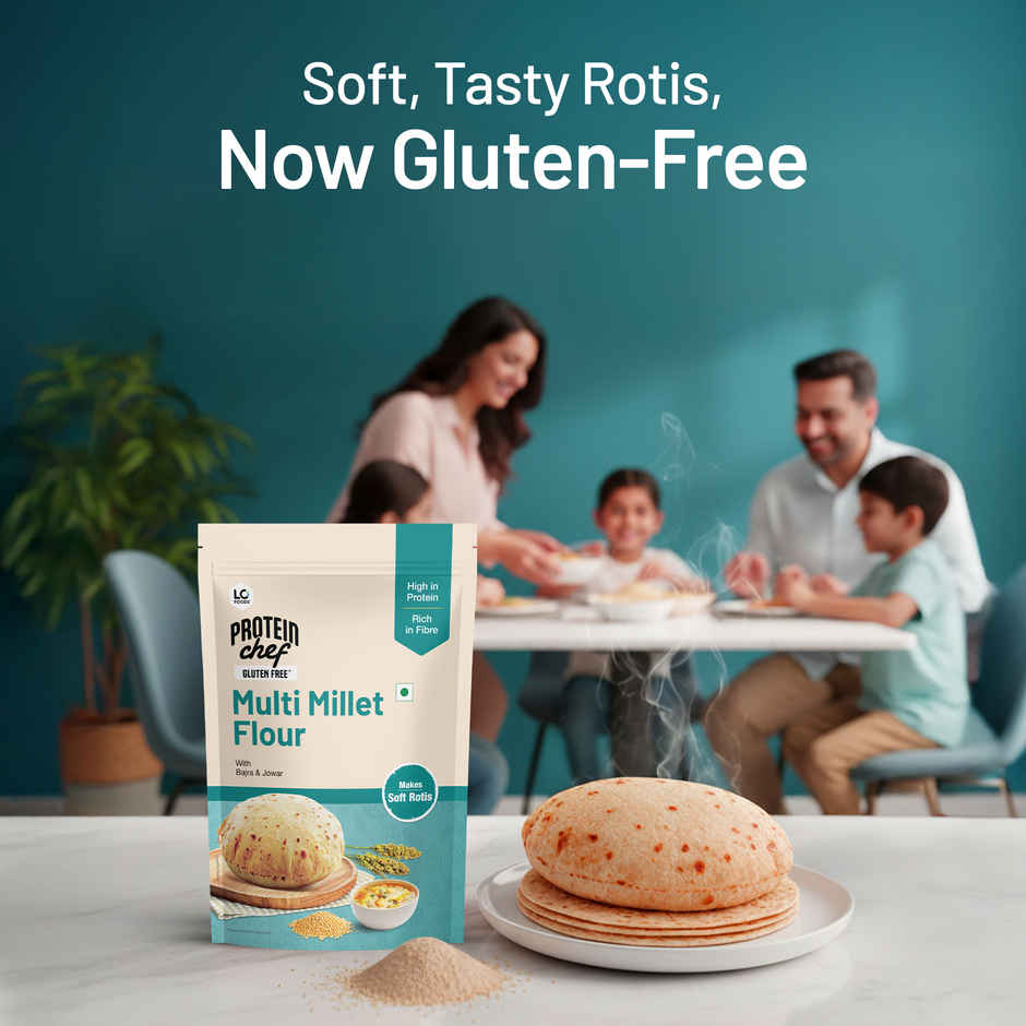 Lo Foods Gluten Free Atta | Jowar | Ragi Flour | Multi Millet Multigrain