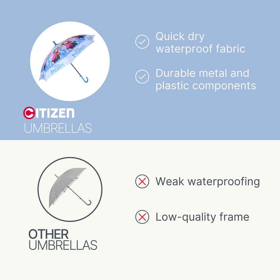 Citizen Kids School Umbrella | 2 Fold | 19 Inch | Frozen Printed
