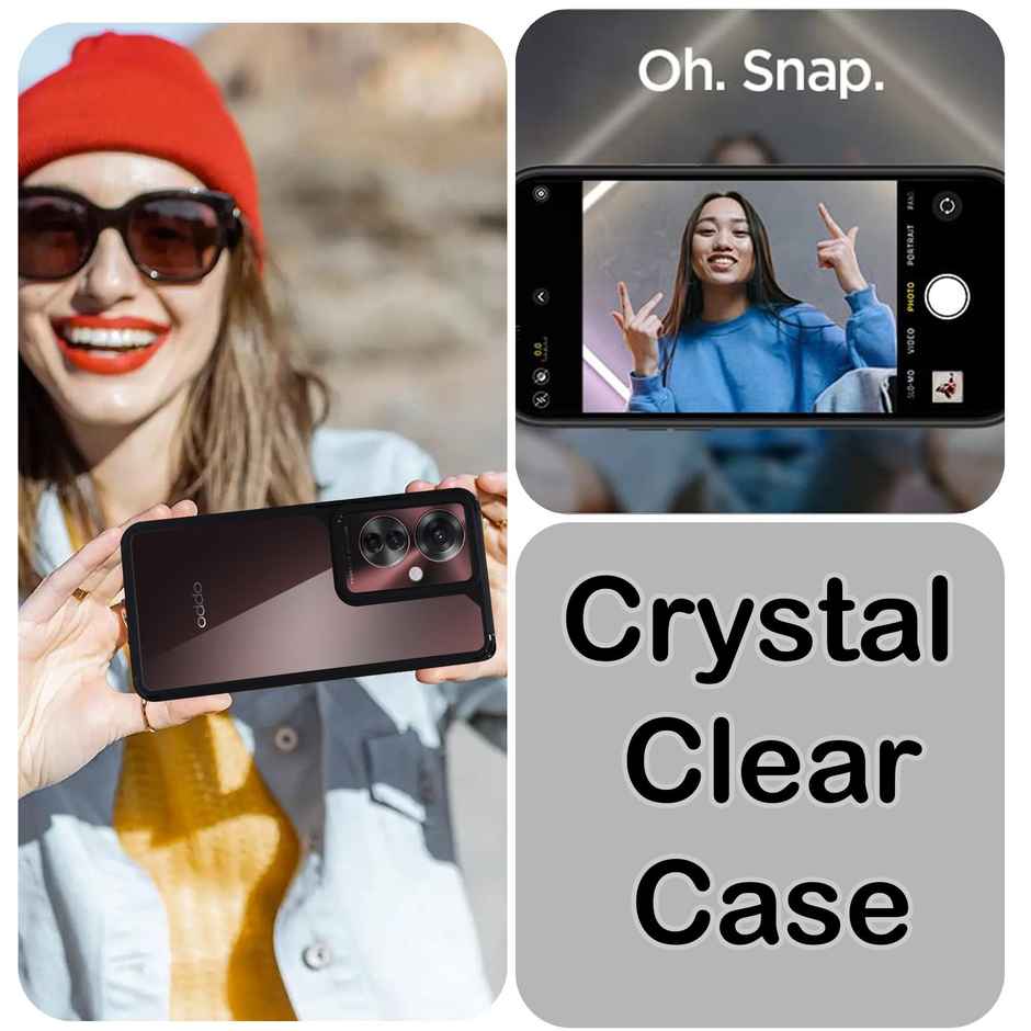 Artistque Case for Oppo F25 Pro 5 TPU Back Cover - Transparent Shockproof