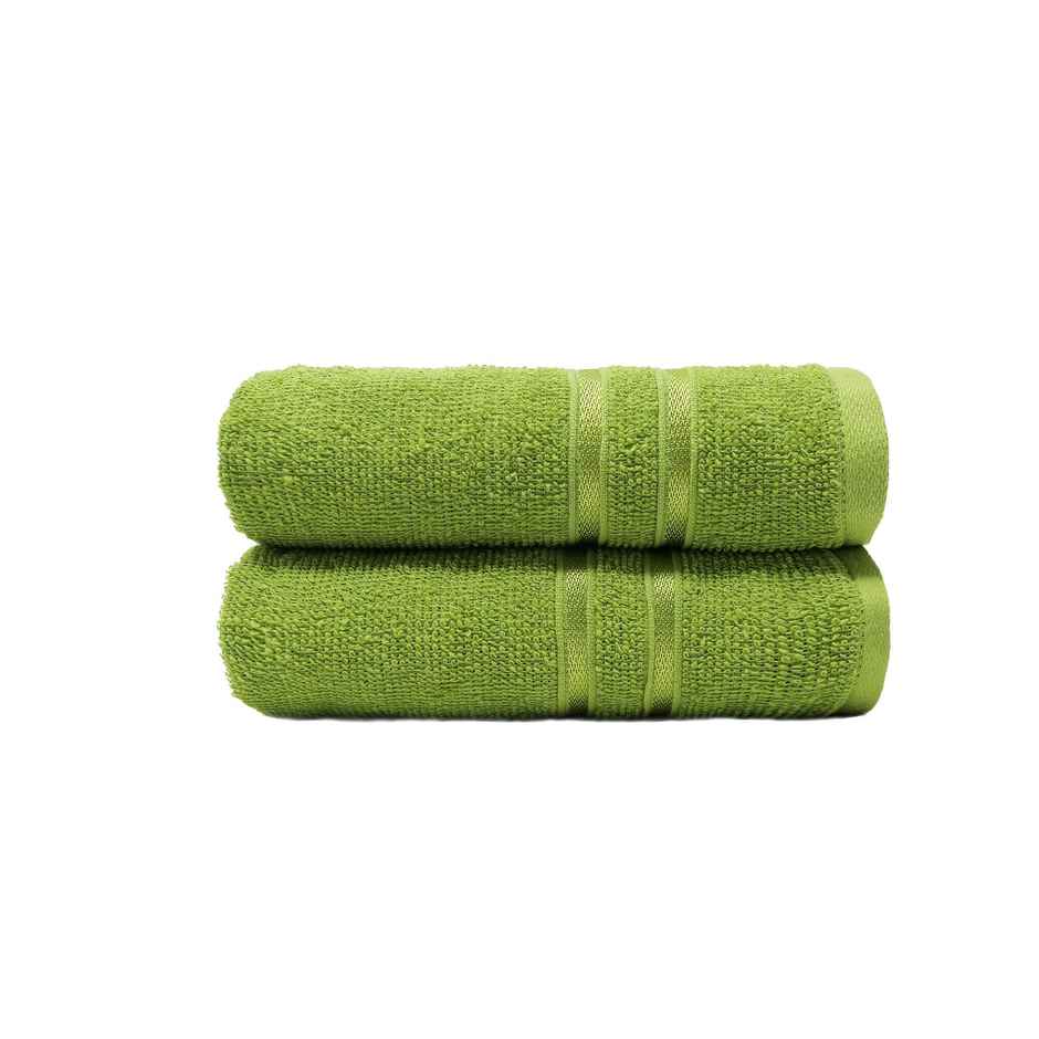 Mytrident Cotton Hand Towel | 400 GSM | Gym Towel Set - Lime Green