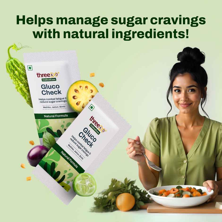 three60+ Diabeatease Gluco Check Powder for Sugar Control