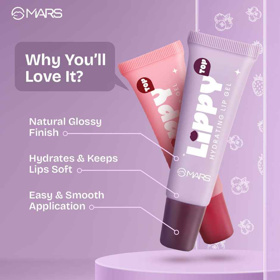 MARS Cosmetics Lippy Top Hydrating Lip Gel | 01-Plumpy Grapes