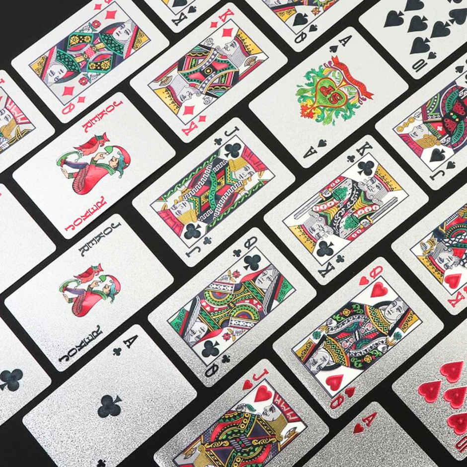 Se7en Silver Plated Poker Playing Cards