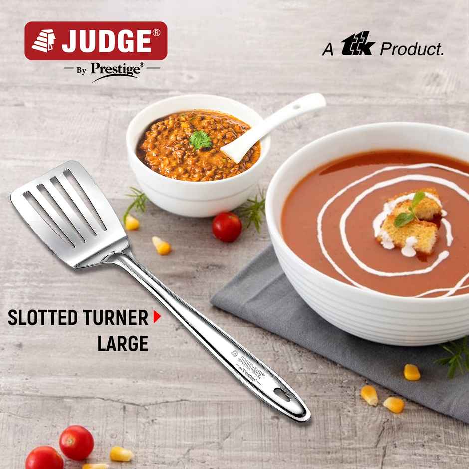 Judge by Prestige Stainless Steel Slotted turner 1.5(32cm)