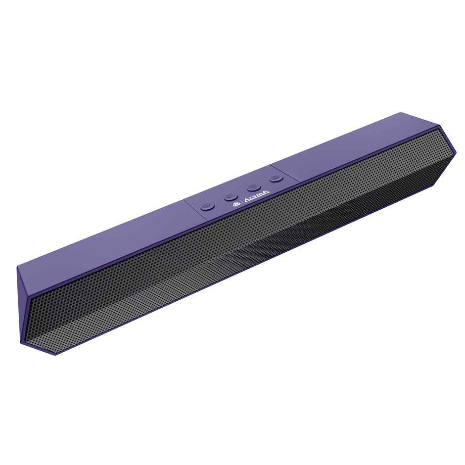 Aroma Joyride 16W Upto 16 Hrs Music Time, Dynamic Drivers, Stereo Channel, Heavy Bass Stereo Speaker 16 W Bluetooth Soundbar - Vibing Blue