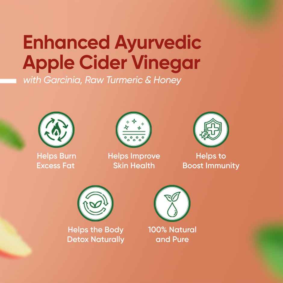 Dr. Vaidya's Apple Cider Vinegar for Weight Loss | Helps Craving Control|No Added Sugar|100% Vegan