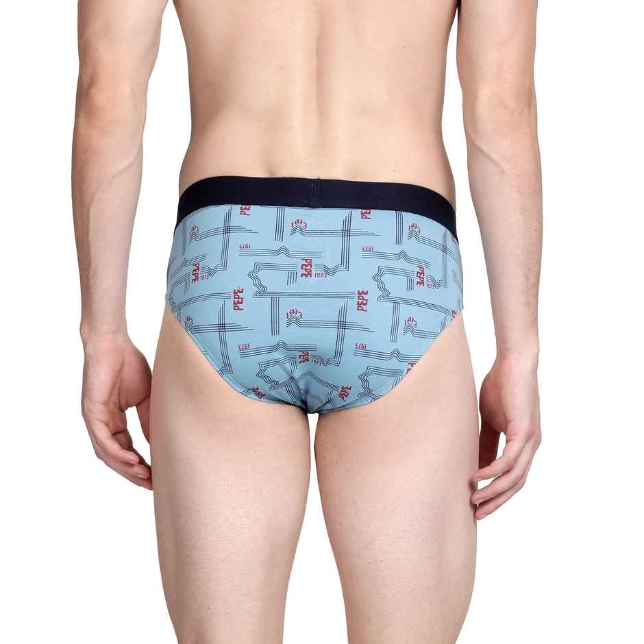 Pepe Jeans Men's Premium Cotton Brief | Blue | XL