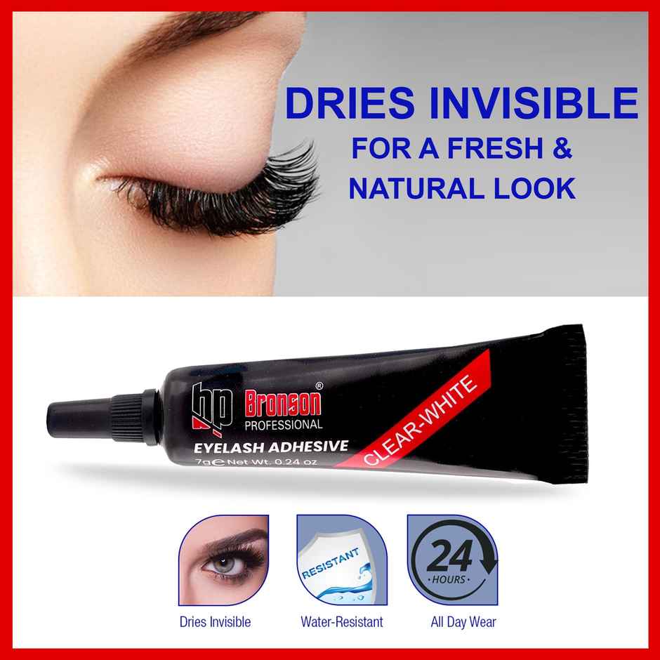 Bronson Professional Eyelash Glue Adhesive Clear White & Waterproof