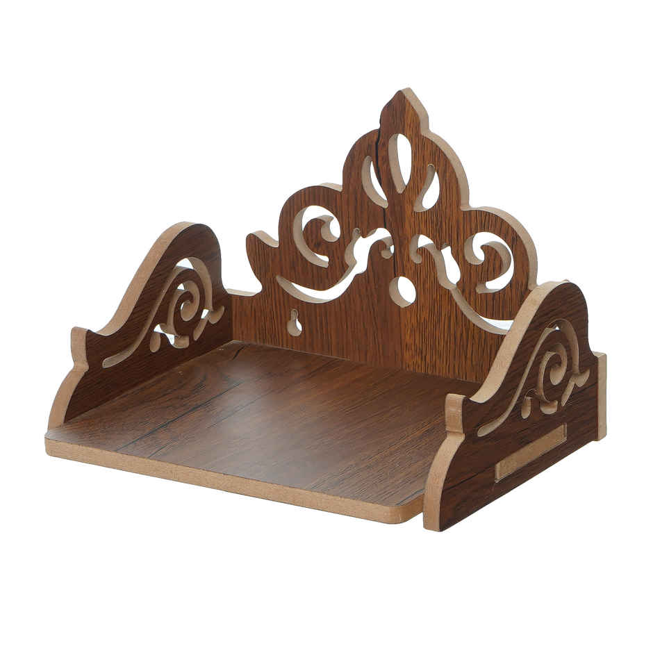 eCraftIndia Carved Design Laminated Wood Pooja Temple/Mandir