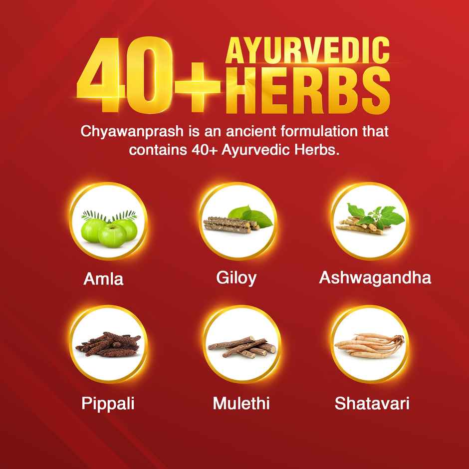 Dabur Chyawanprash Awaleha - 3x Immunity Action with 40+ Ayurvedic Herbs