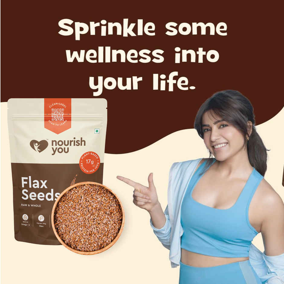 Nourish You Flax Seeds - Alsi Seeds | Truly Organic Flax Seeds for Hair Growth