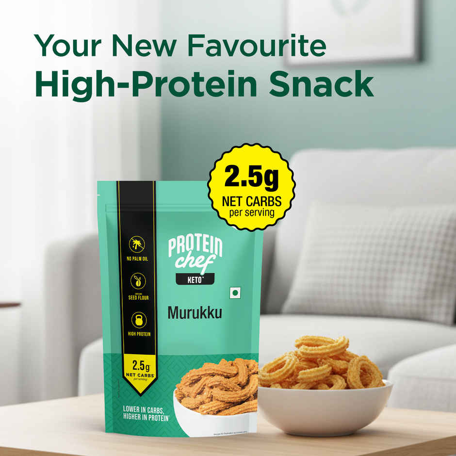 Lo Foods Keto Murukku |No Palm Oil Chakli, Low Carb Diet Healthy Snacks