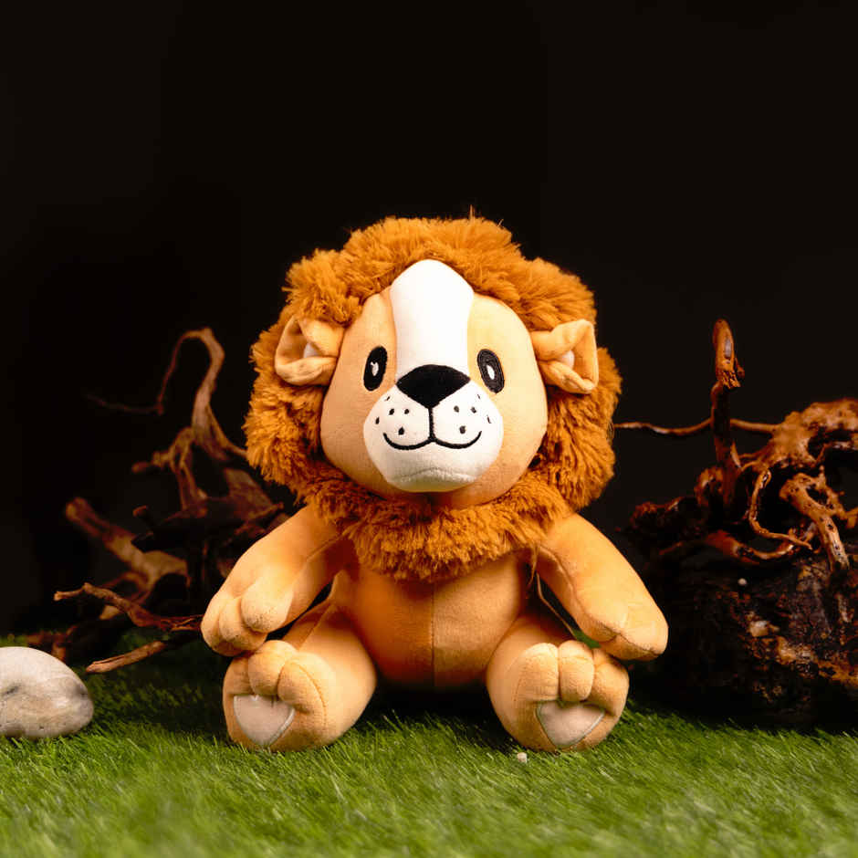 Mirada Brown Sitting Lion Soft Toy -27Cm