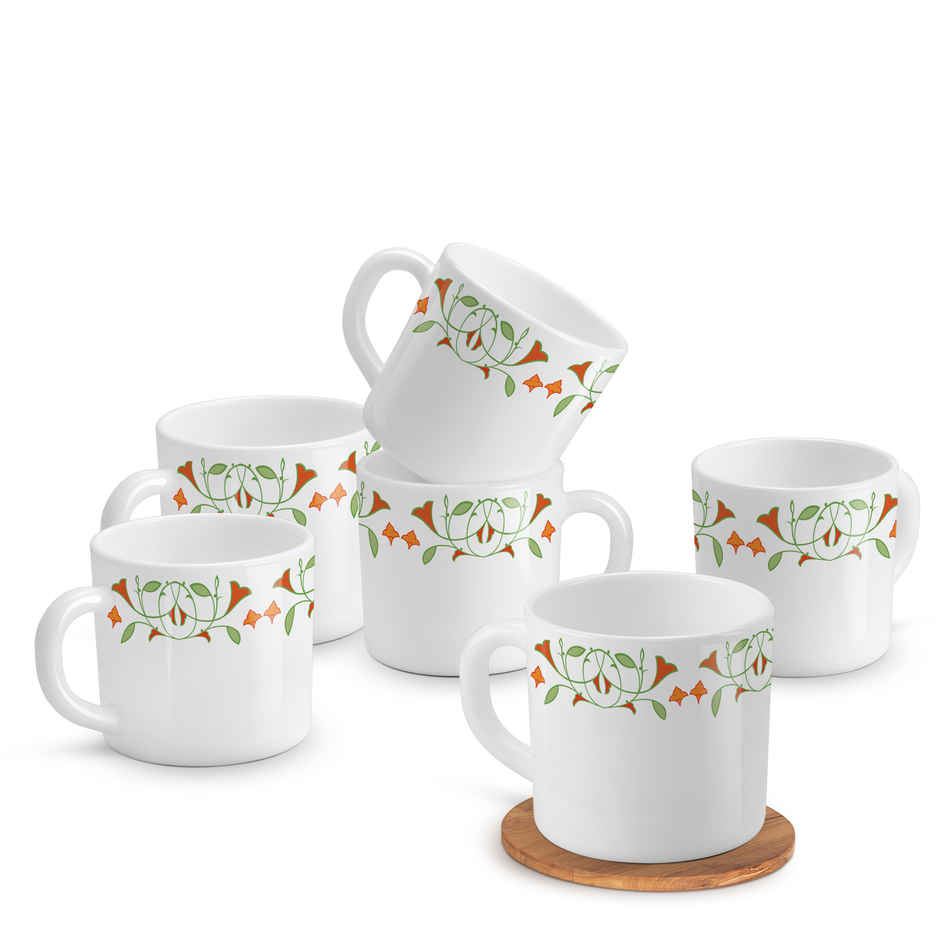 Treo by Milton Opalware Amara Meena Cup | White