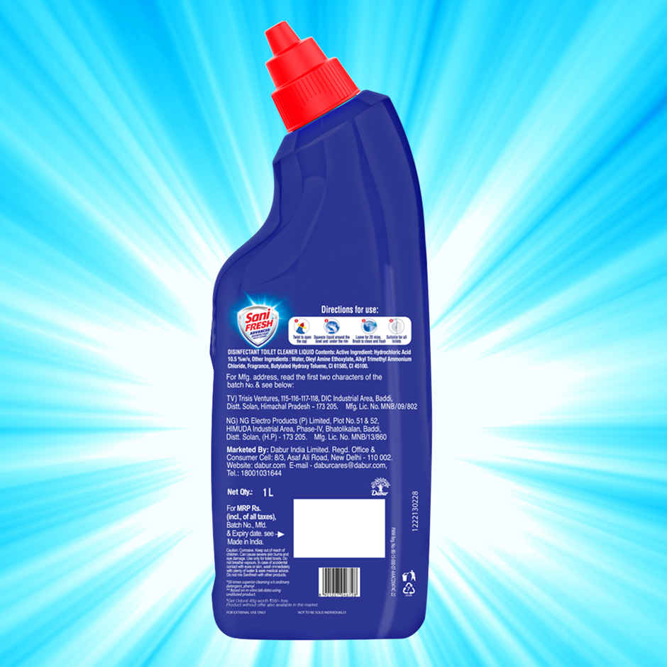 Sanifresh Advance Liquid Toilet Cleaner with Odonil Air Freshener Block