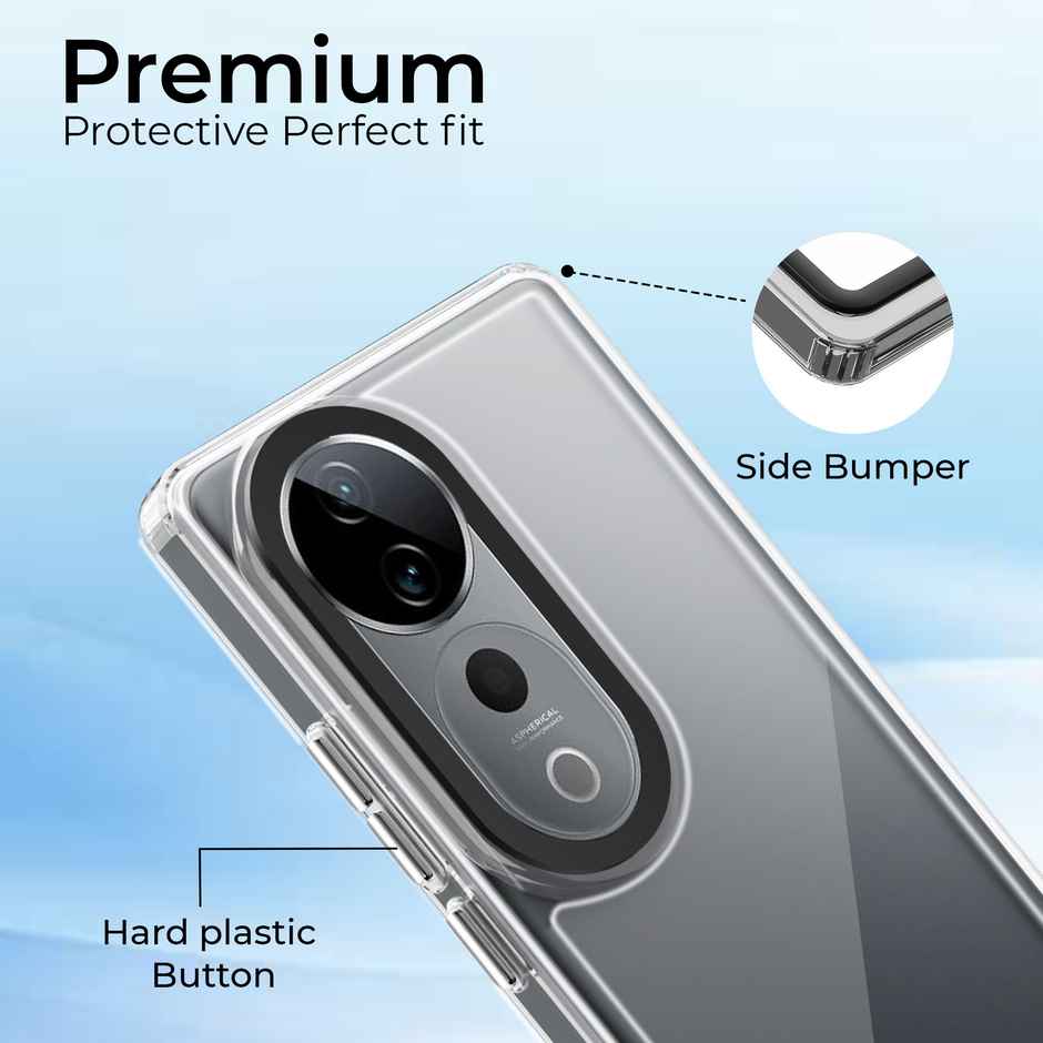 Artistque Case for Vivo V40 5g / V40 Pro 5g Back Cover - ultra Stylish Transparent Tpu Cover