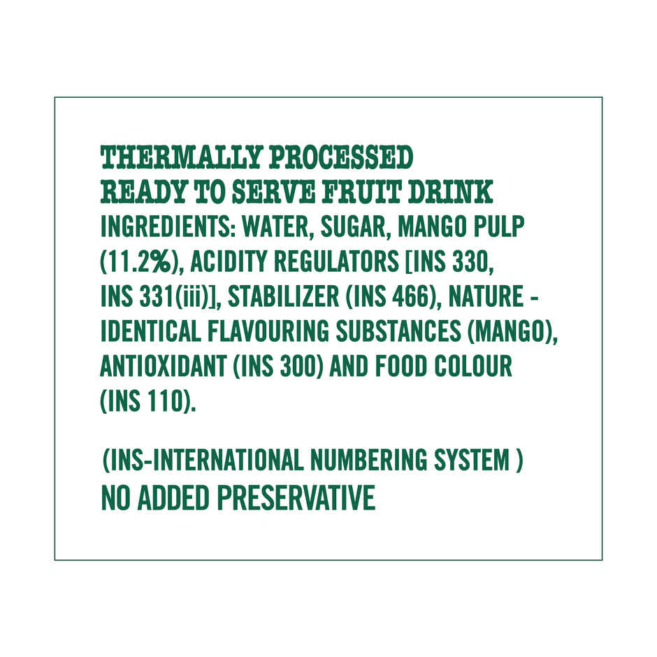 Frooti Mango Fruit Juice | Ready to Drink Beverage