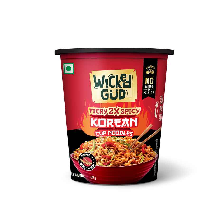 Wickedgud Fiery 2x Spicy Korean Cup Noodles Combo