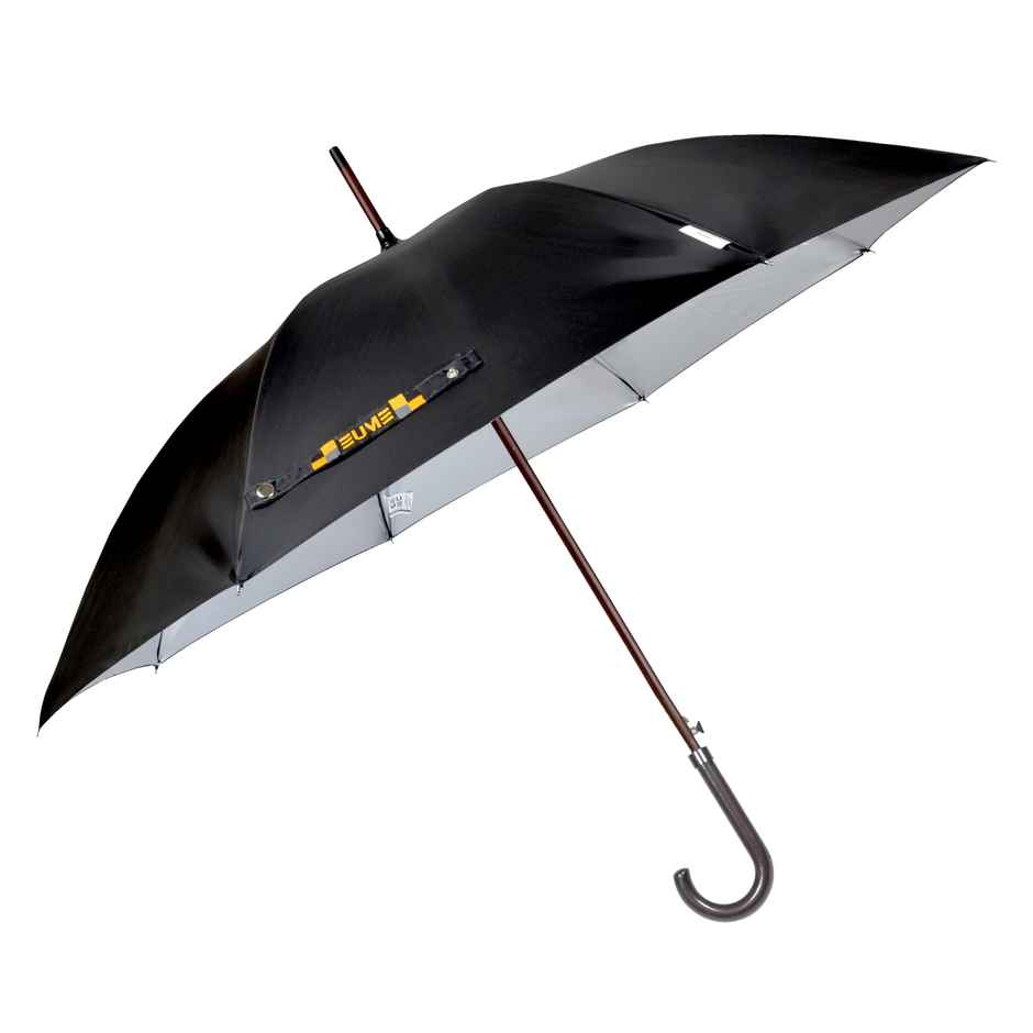 Eume Forlin Auto Open 23 Inch 1 Fold Unisex Black And Silver Color Umbrella