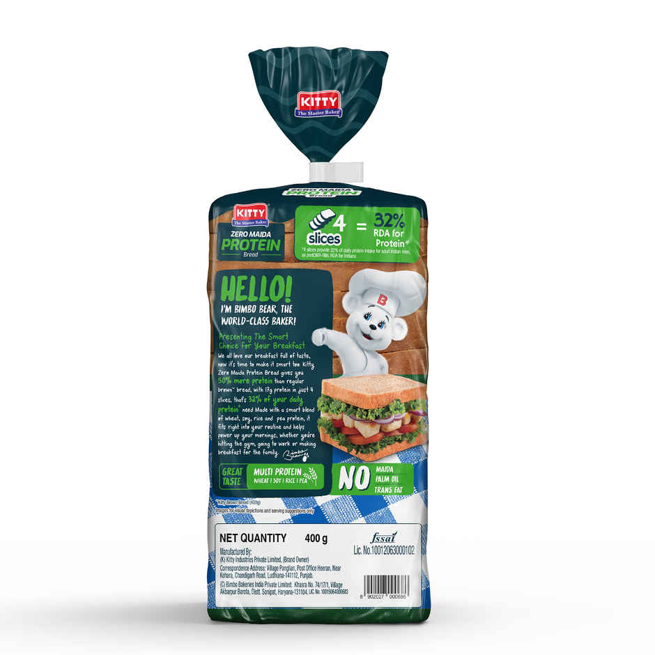 Kitty Zero maida Protein Bread