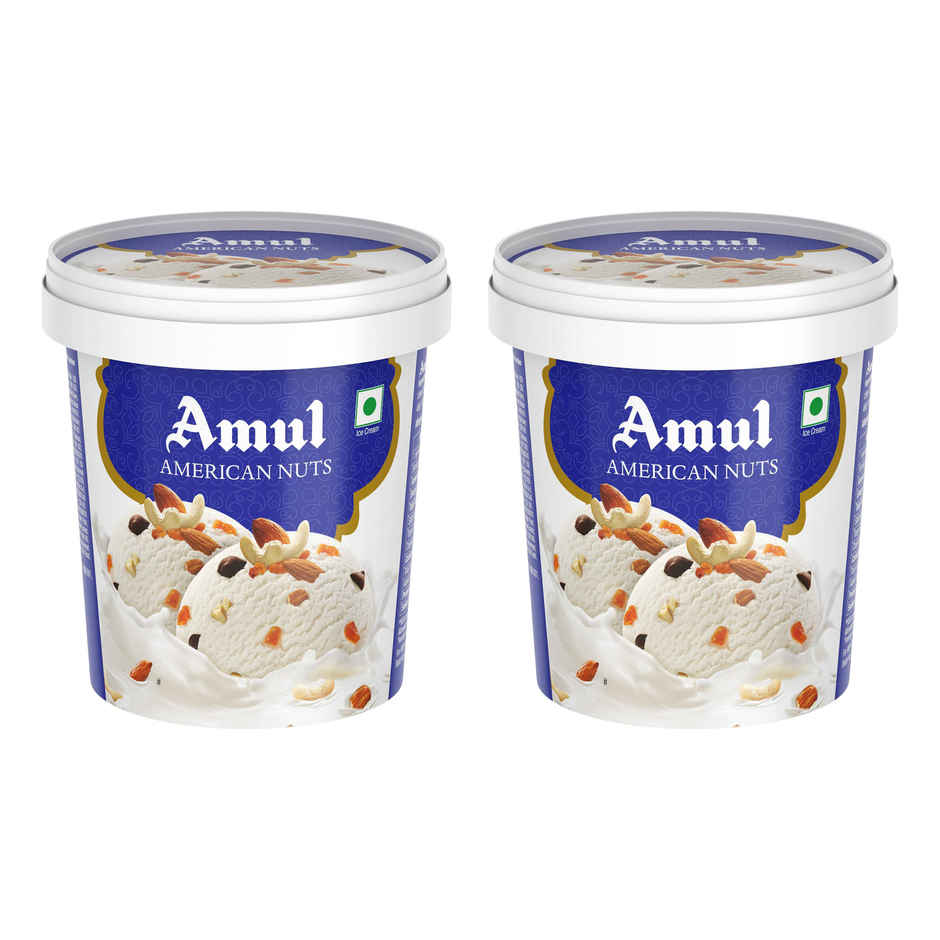 Amul American Nuts Ice Cream Cup Combo  
