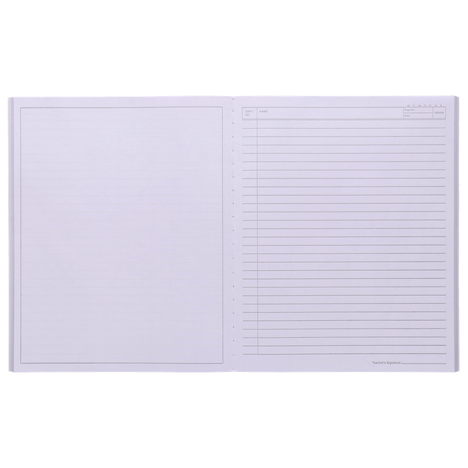 Navneet Youva Combined Practical Book 1 Ruled & 1 Plain side (21.5 x 26.5 cm, 128 Pages)