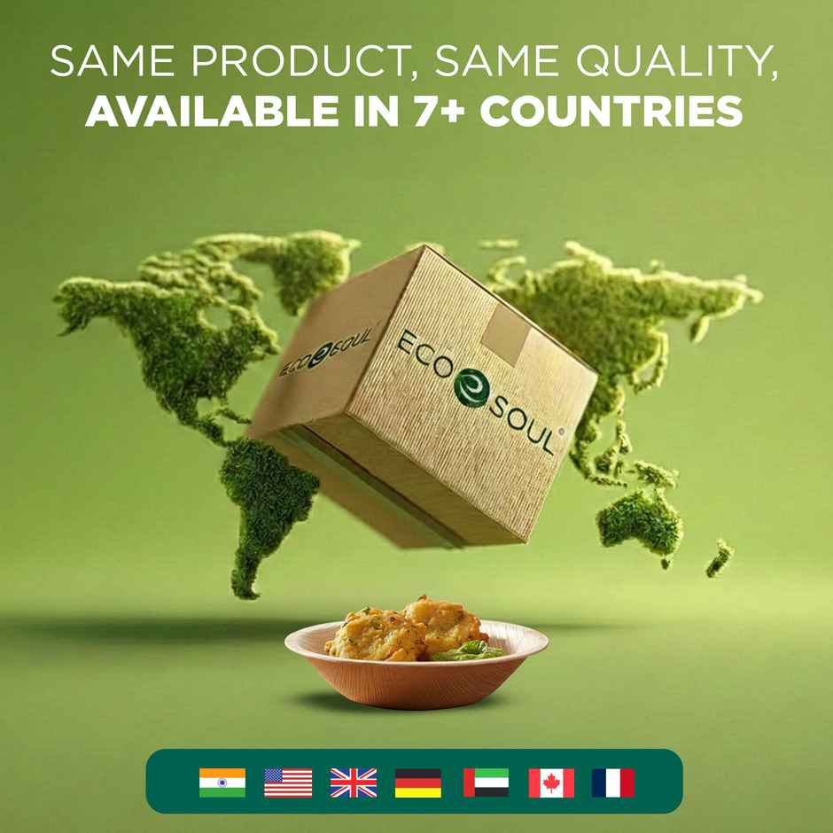 Palm Leaf Bowl | Round | 210 ml | 10 Count | Eco Soul