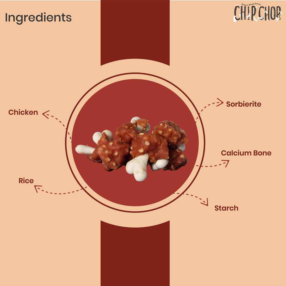 Chip Chops Chicken and Calcium Bone Dog Treat
