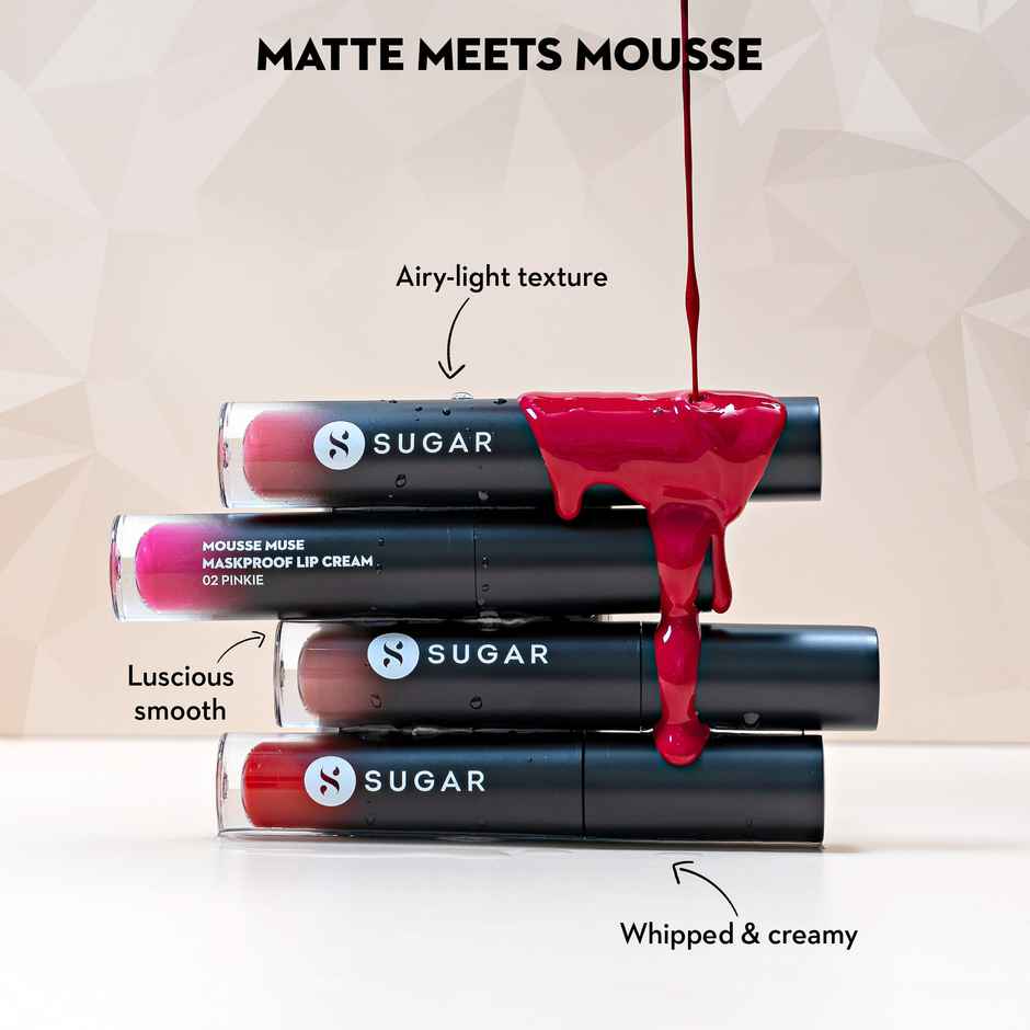 SUGAR Cosmetics Mousse Muse Lip Cream 12 - Roseate Spoonbill
