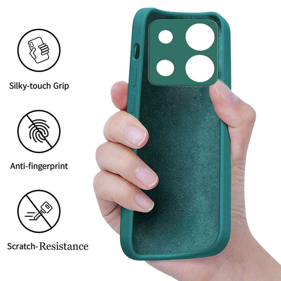 Artistque Case for Infinix Smart 7 / Infinix Smart 7 Back Cover - Plain Liquid Silicone Cover